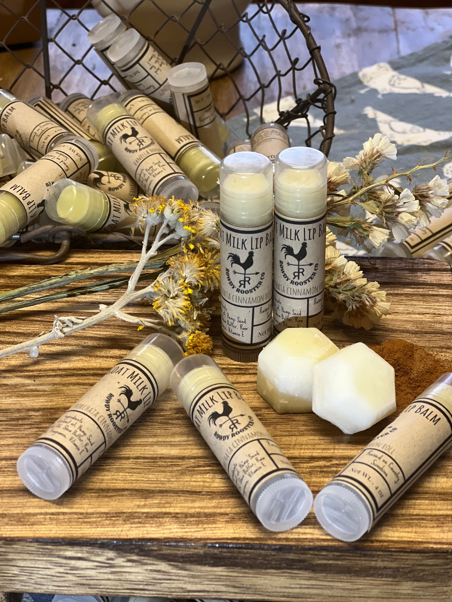 Raw Goat Milk Lip Balm - “Vanilla Honey”