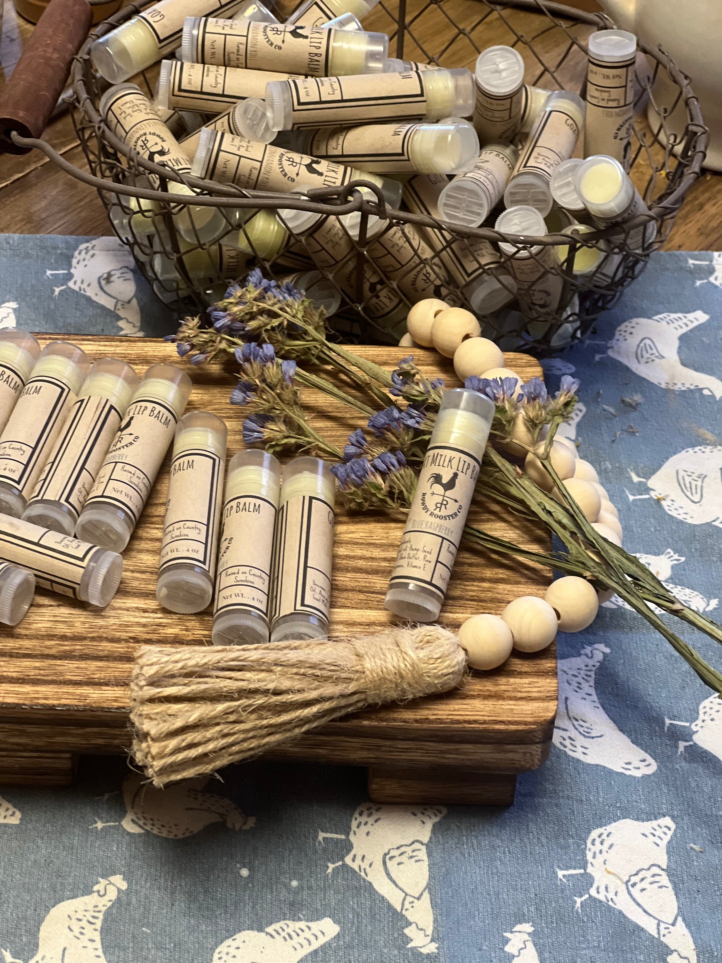 Raw Goat Milk Lip Balm - “Blue Raspberry”