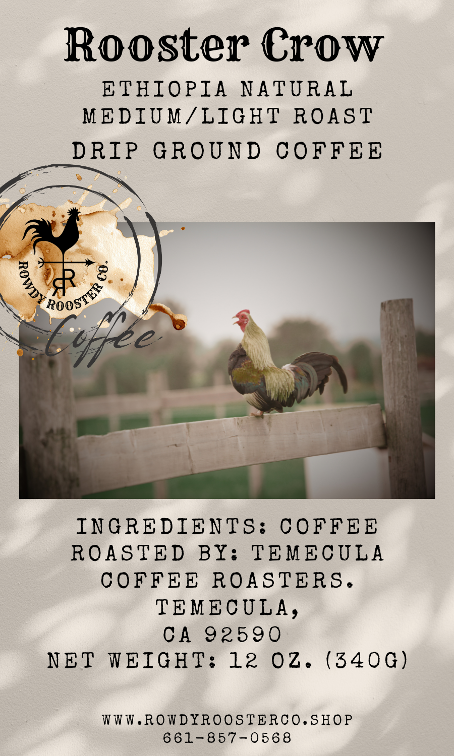 "Rooster Crow" Ground Coffee