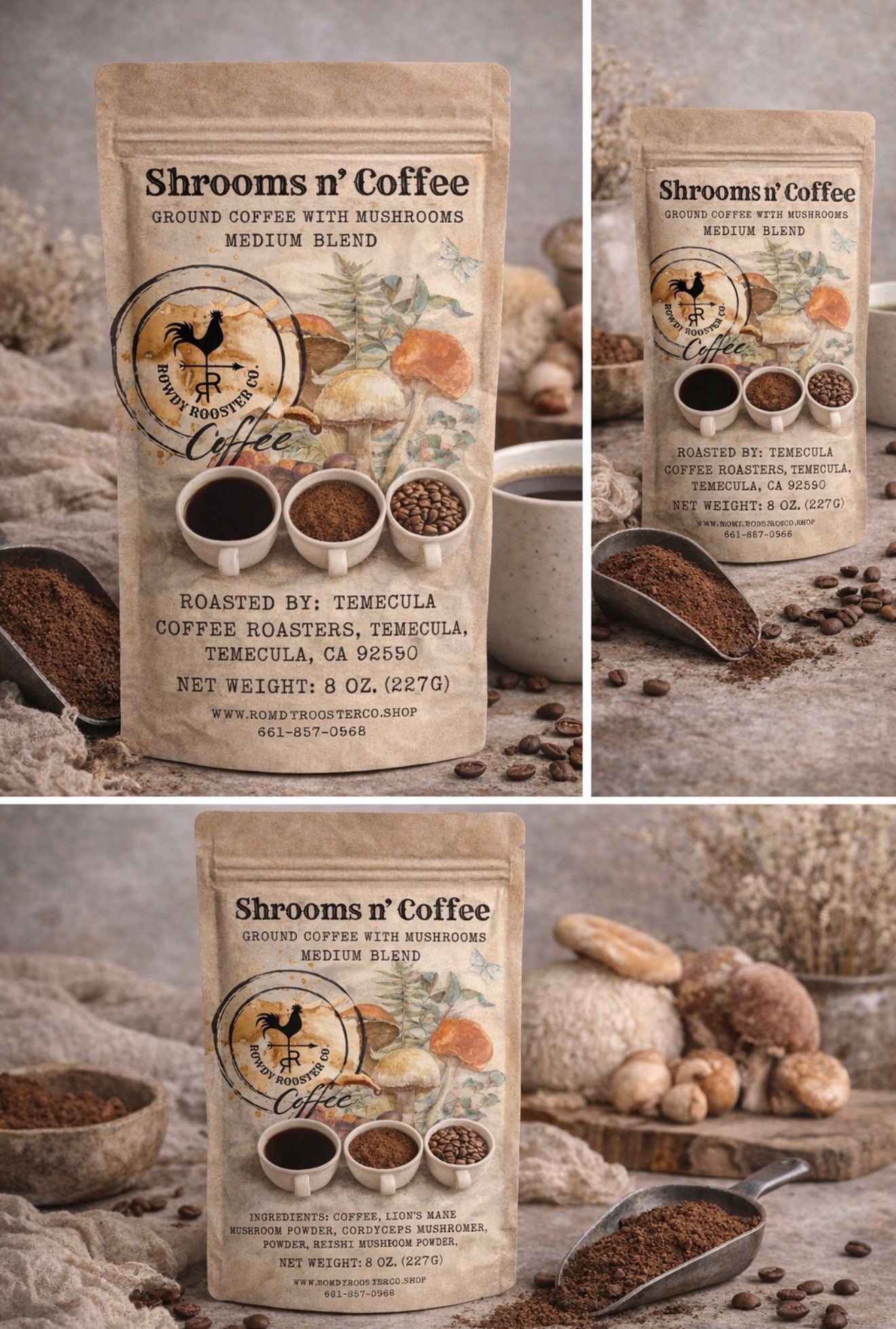 Shrooms n' Coffee Medium Blend