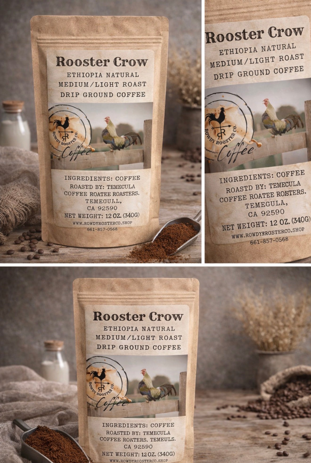 "Rooster Crow" Ground Coffee